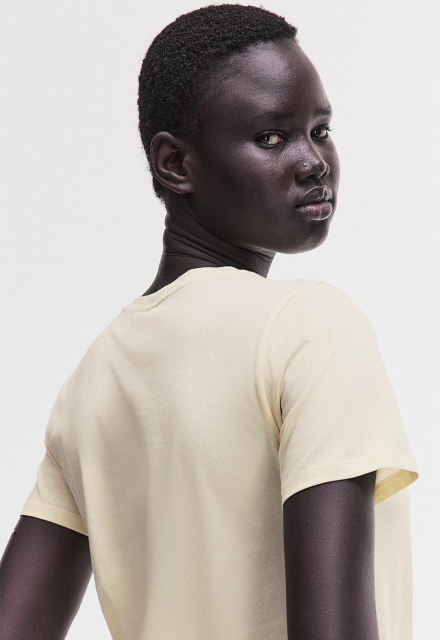 H&M - Cotton t-shirt - light yellow