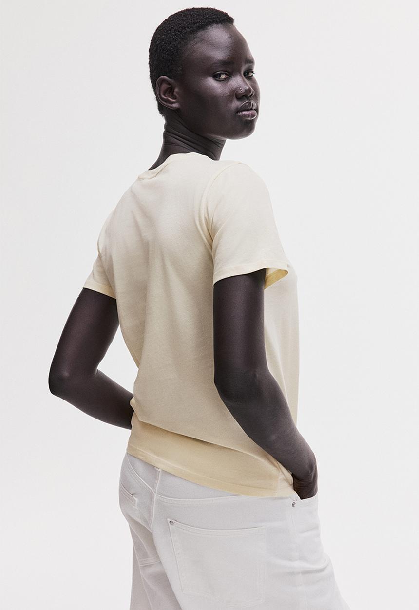 H&M - Cotton t-shirt - light yellow