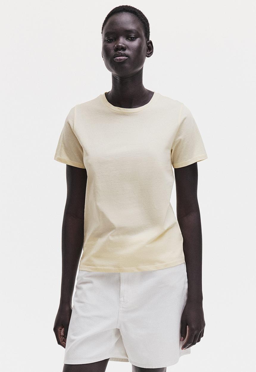 H&M - Cotton t-shirt - light yellow