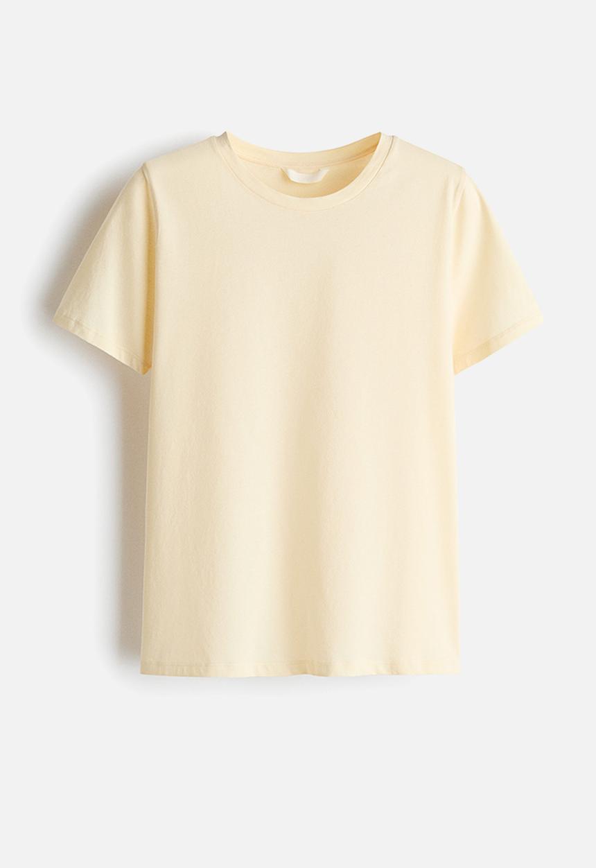 H&M - Cotton t-shirt - light yellow