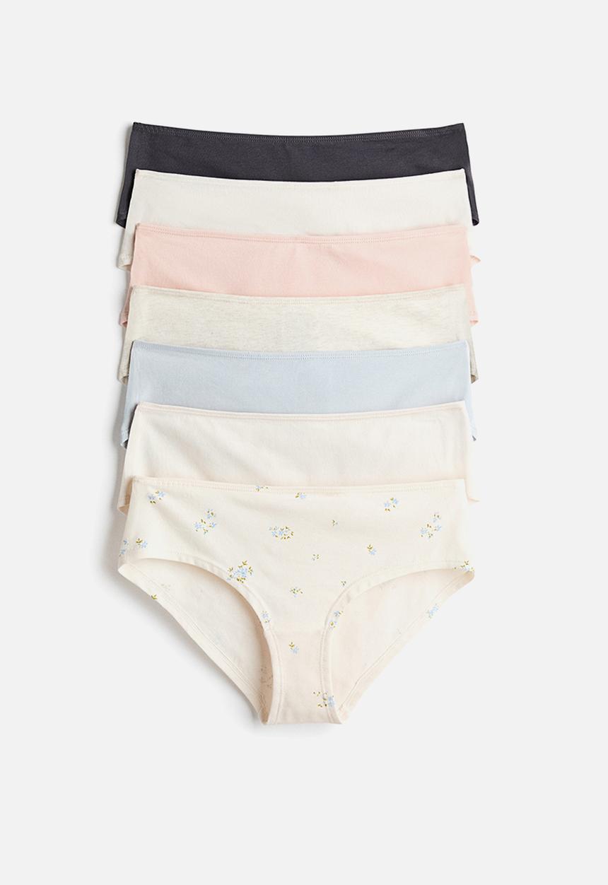 H&M - 7-Pack hipster briefs - cream/peach pink