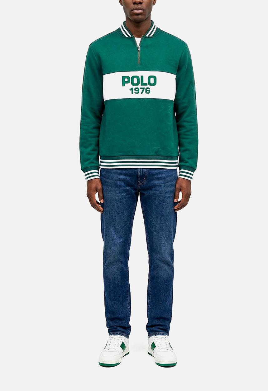 POLO - Wandile Sport Ls Cut And Sew Sweat Top - Green