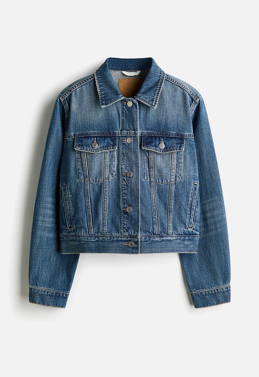 H&M - Denim jacket - washed denim blue