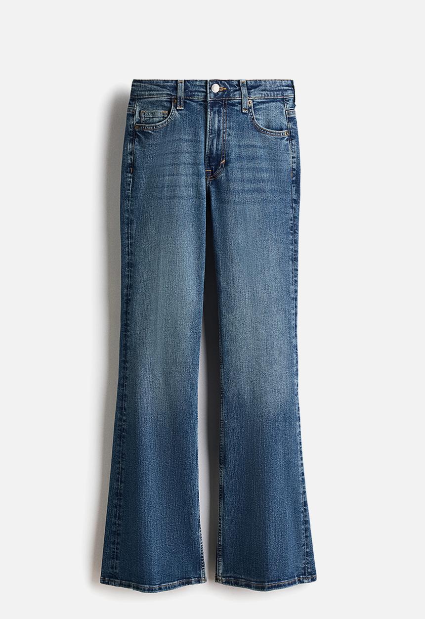 H&M - Flared high jeans - denim blue