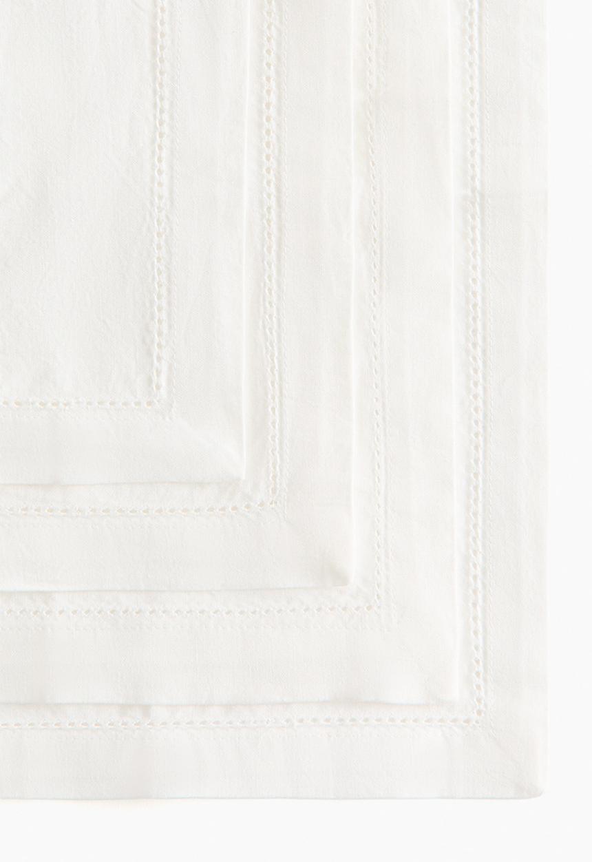 H&M - 4-Pack cotton napkins - white