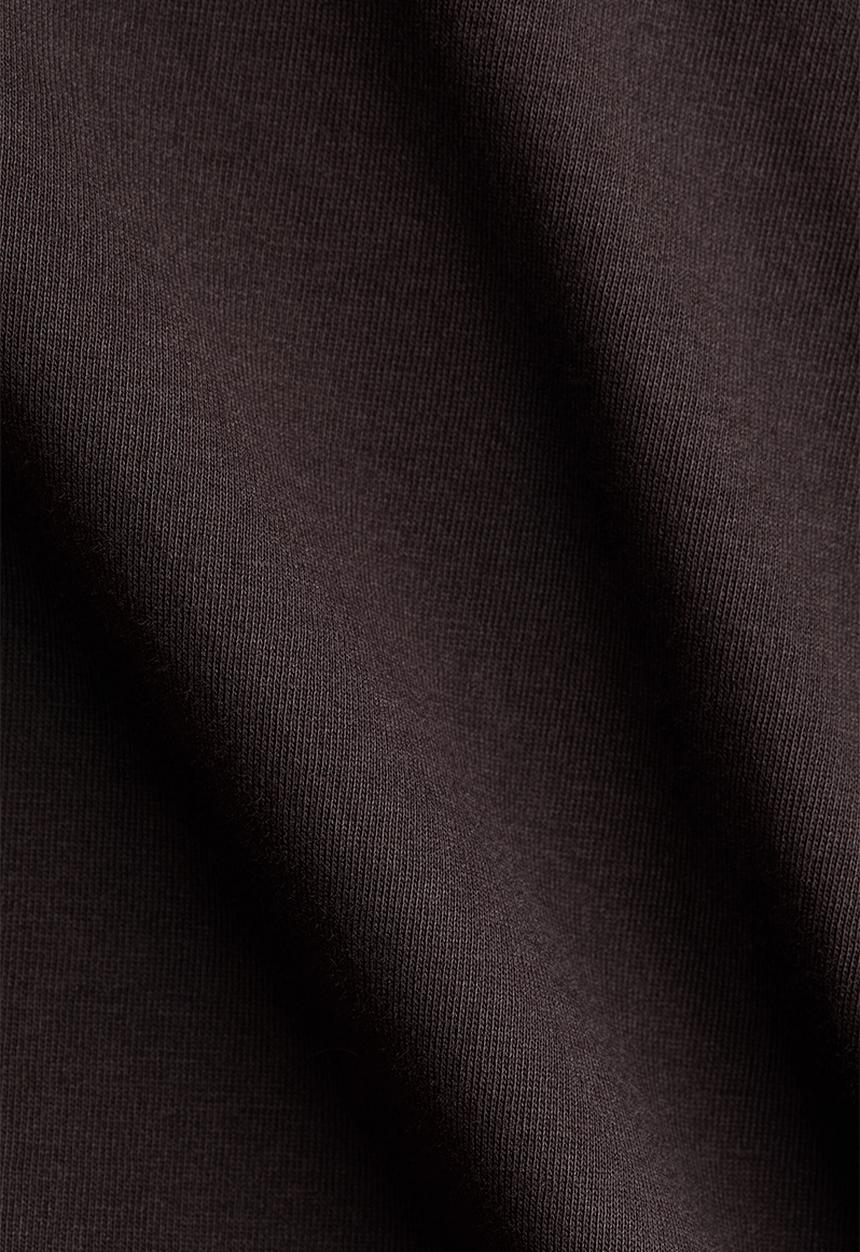 H&M - Long-sleeved cotton top - dark brown