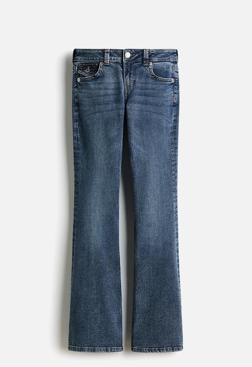 H&M - Flared low jeans - denim blue