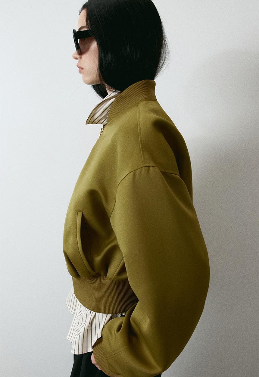 H&M - Bomber jacket - golden olive