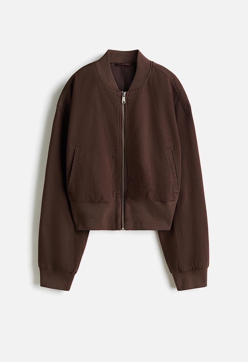 H&M - Bomber jacket - dark brown