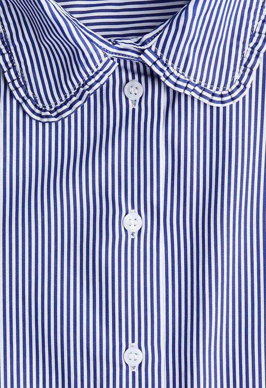 H&M - Cotton poplin shirt - blue/striped