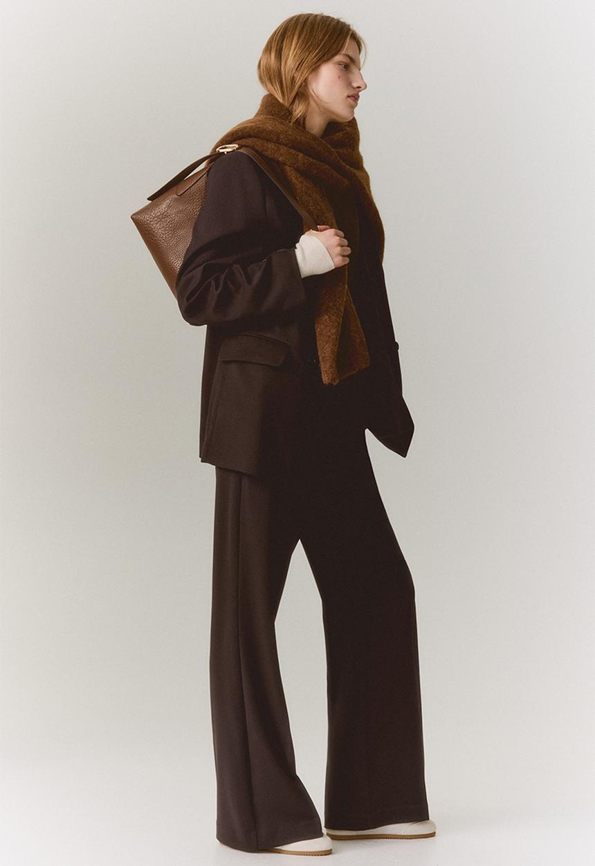 H&M - Bootcut twill trousers - dark brown