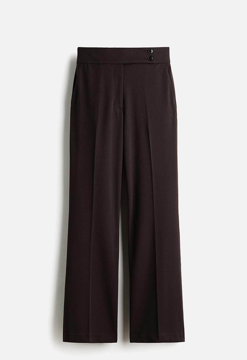 H&M - Bootcut twill trousers - dark brown