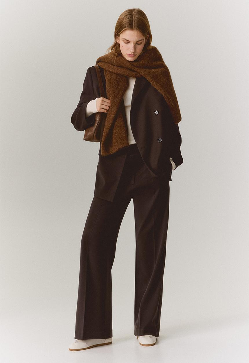 H&M - Bootcut twill trousers - dark brown