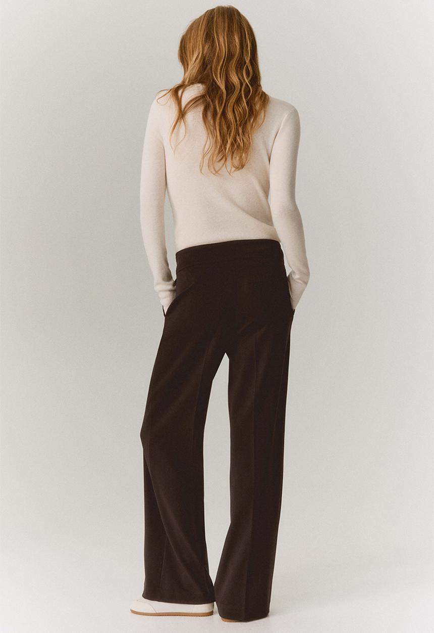H&M - Bootcut twill trousers - dark brown