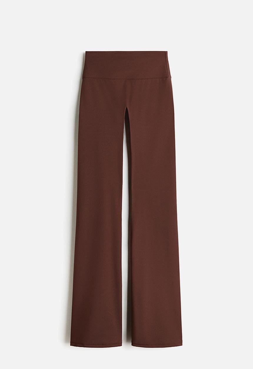 H&M - Sculptmove™ flared sports leggings - brown