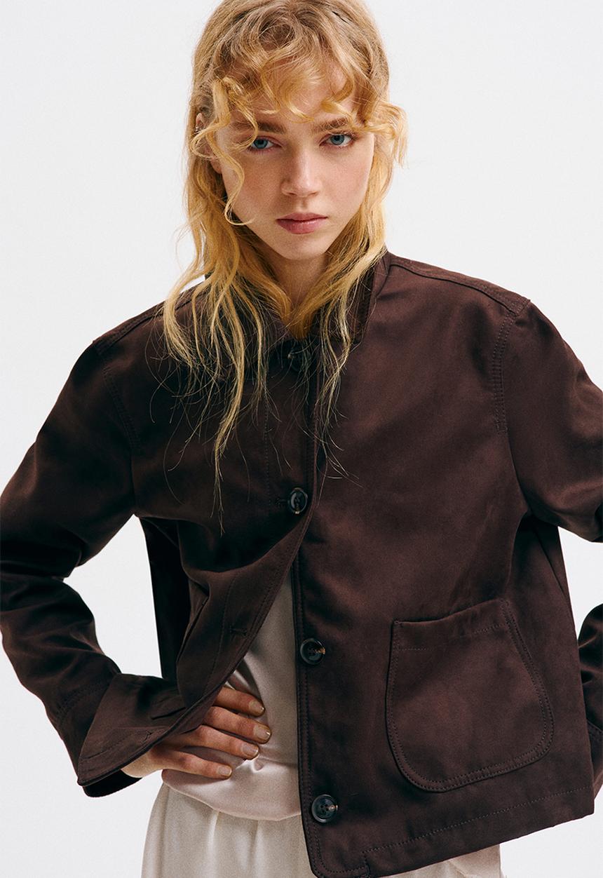 H&M - Short jacket - dark brown