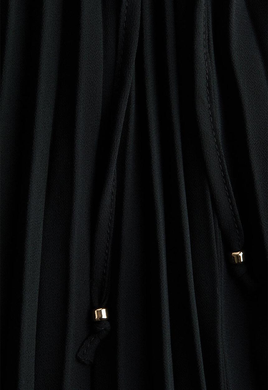 H&M - Pleated chiffon skirt - black