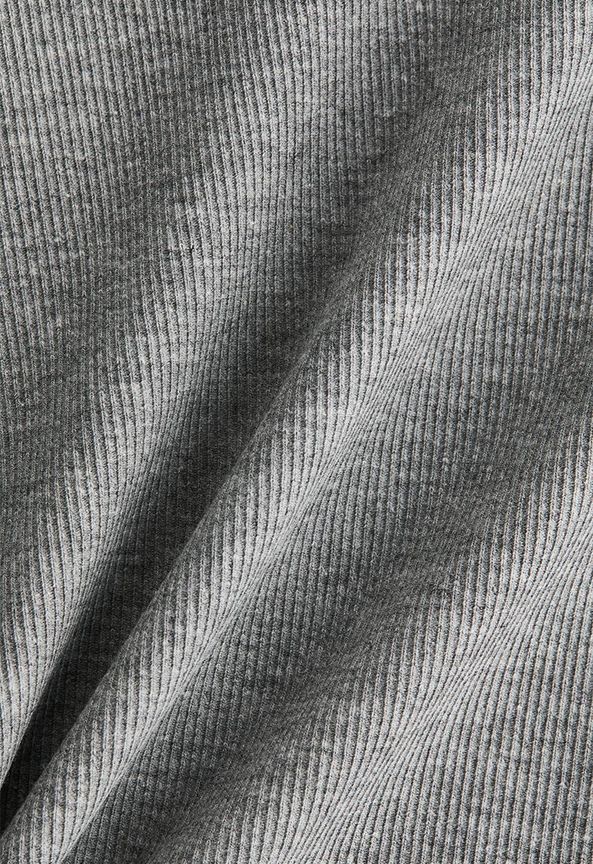 H&M - Ribbed t-shirt - grey marl