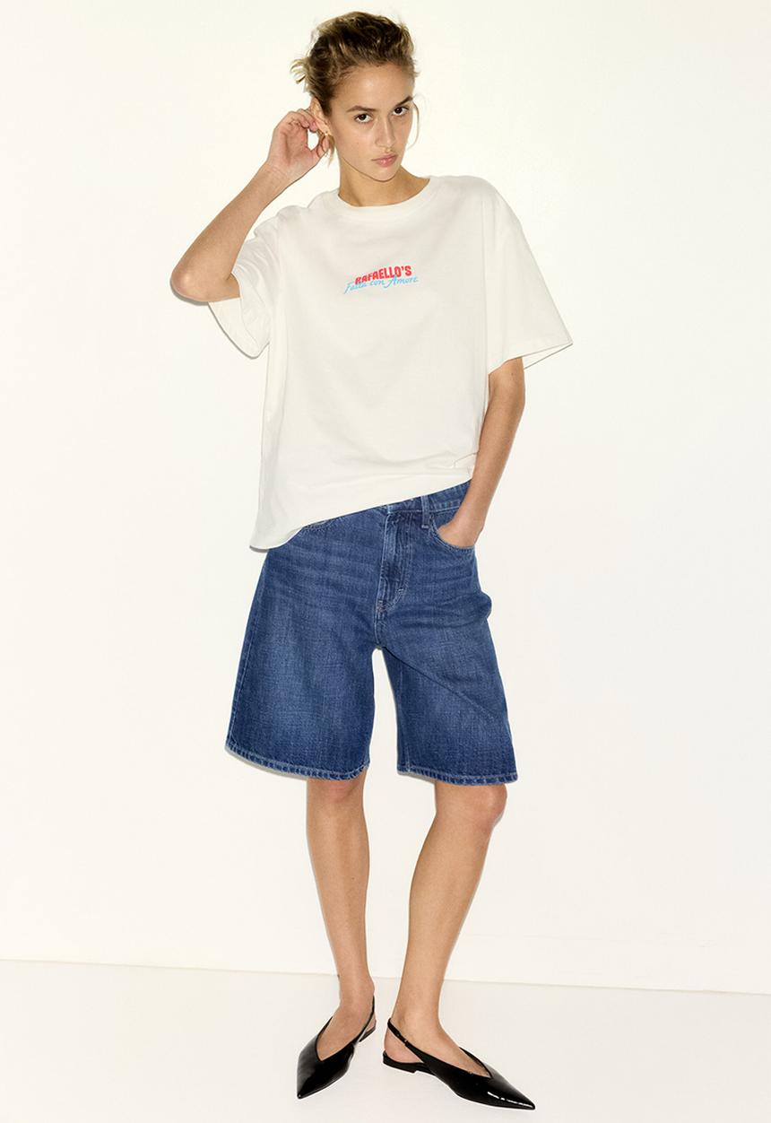 H&M - Denim bermuda shorts - denim blue