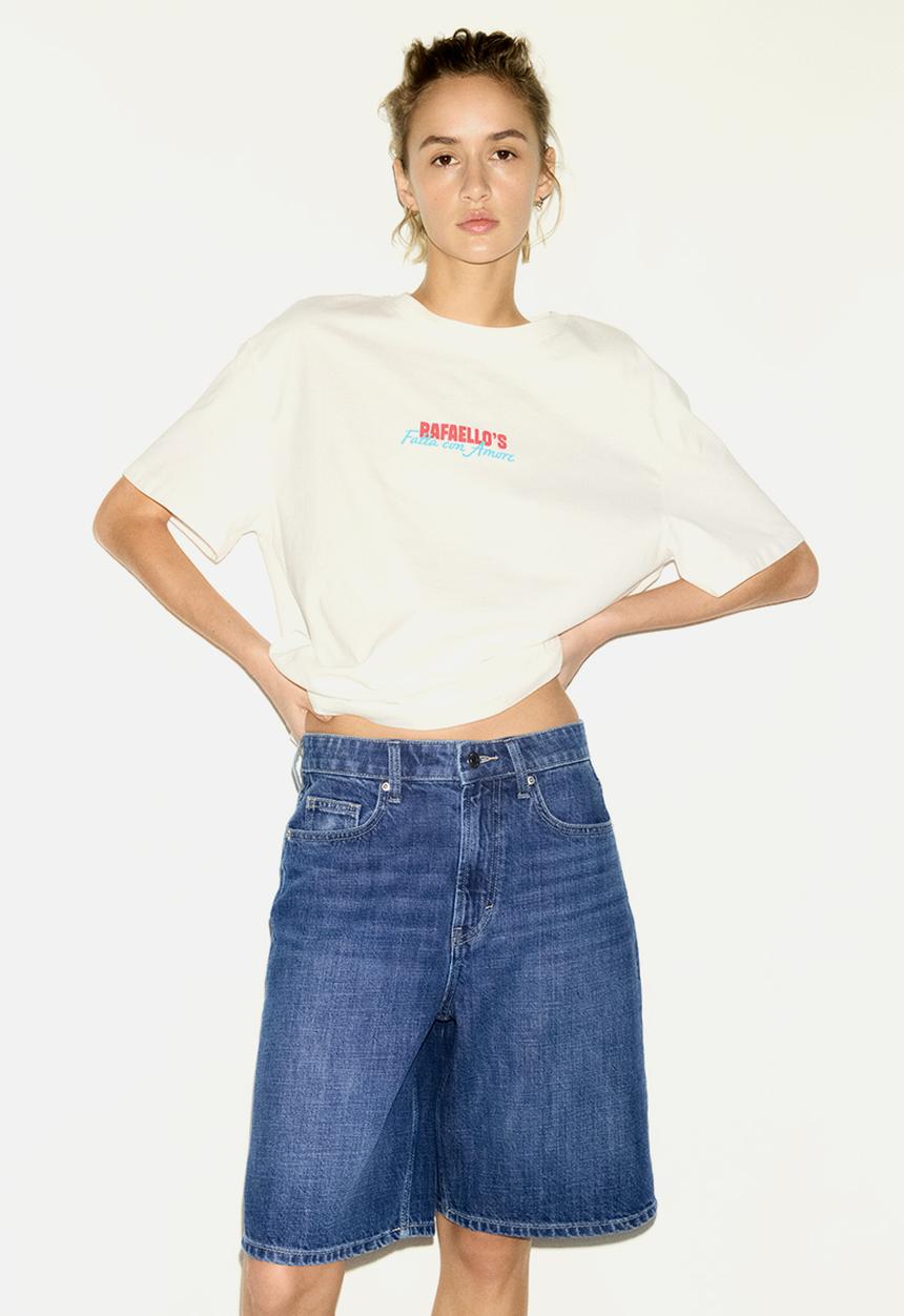 H&M - Denim bermuda shorts - denim blue