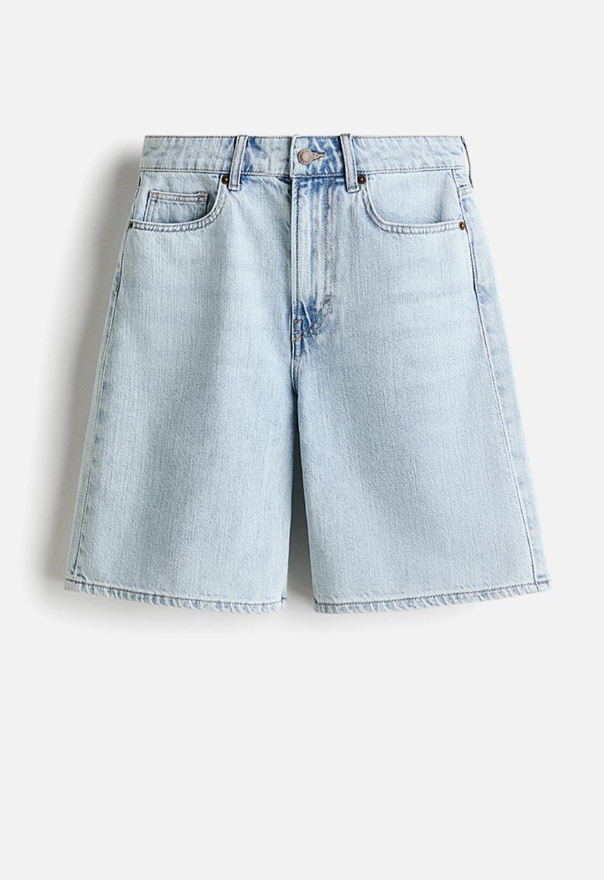 H&M - Denim bermuda shorts - light denim blue