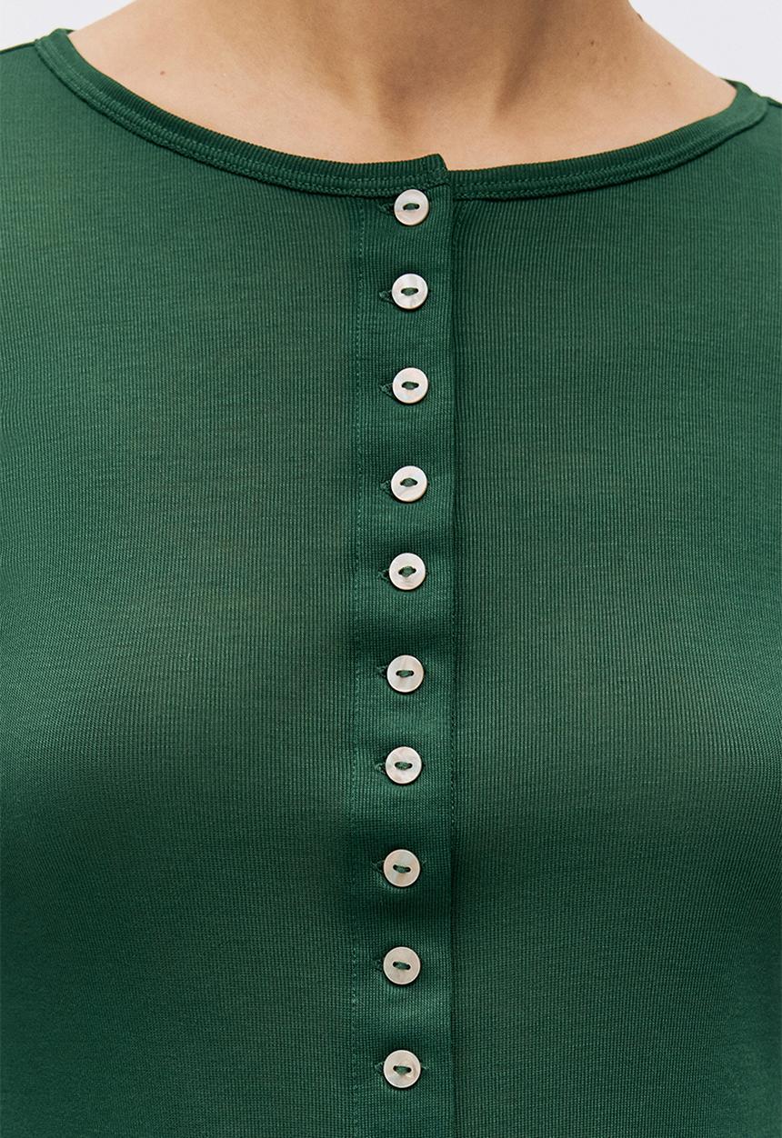 H&M - Sheer cardigan - dark green