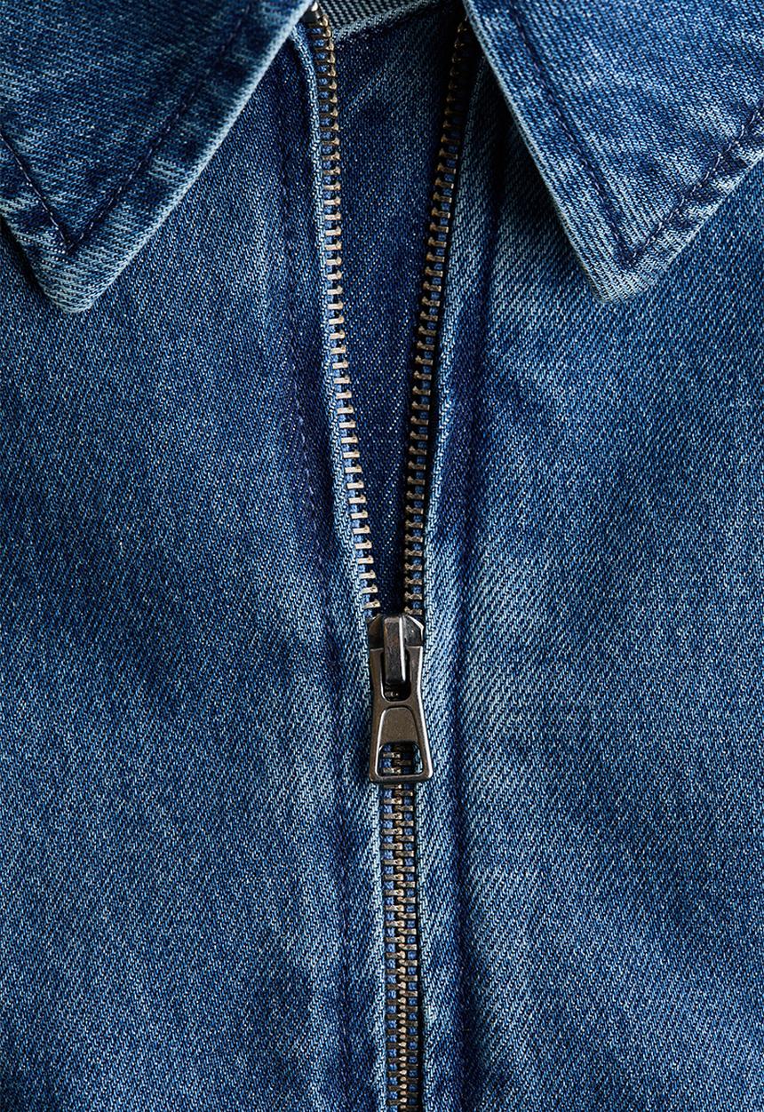 H&M - Oversized denim jacket - denim blue