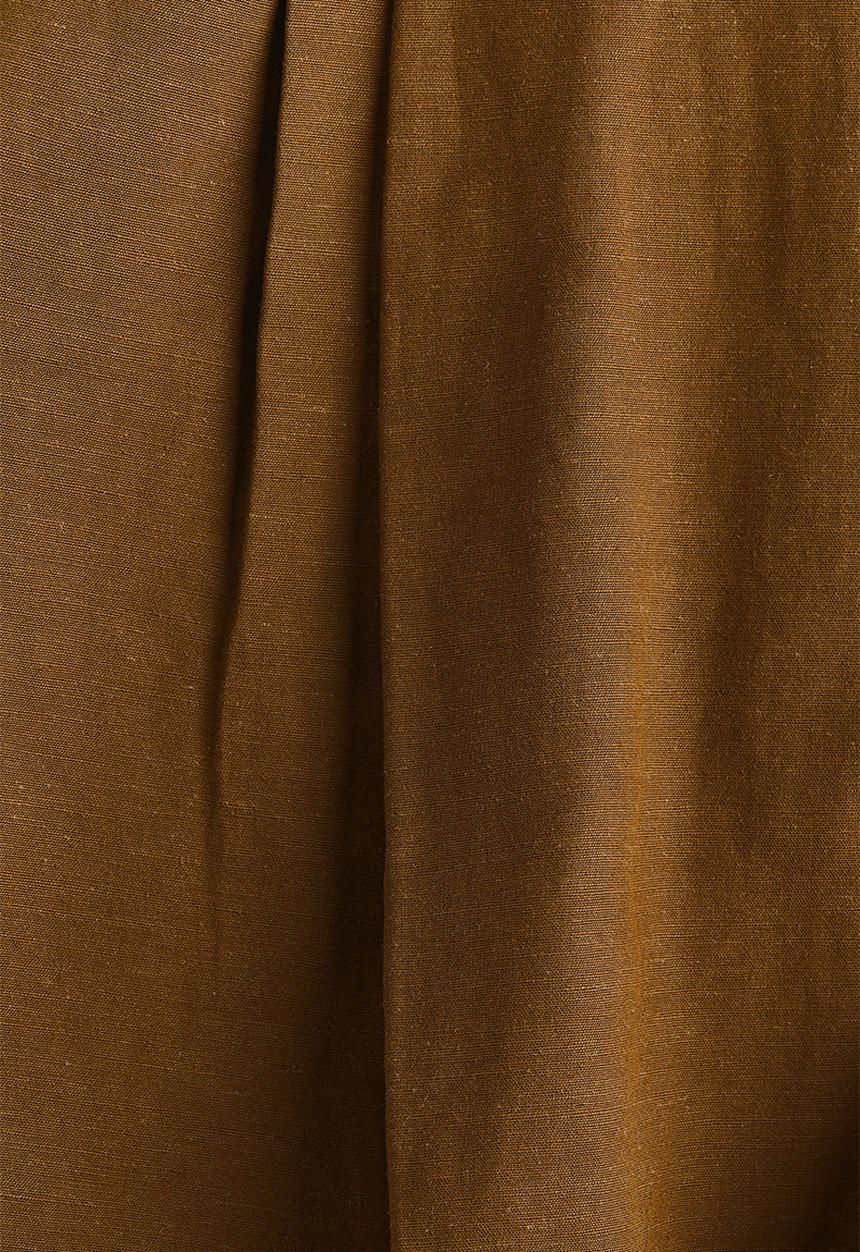H&M - Tailored linen-blend shorts - dark golden olive