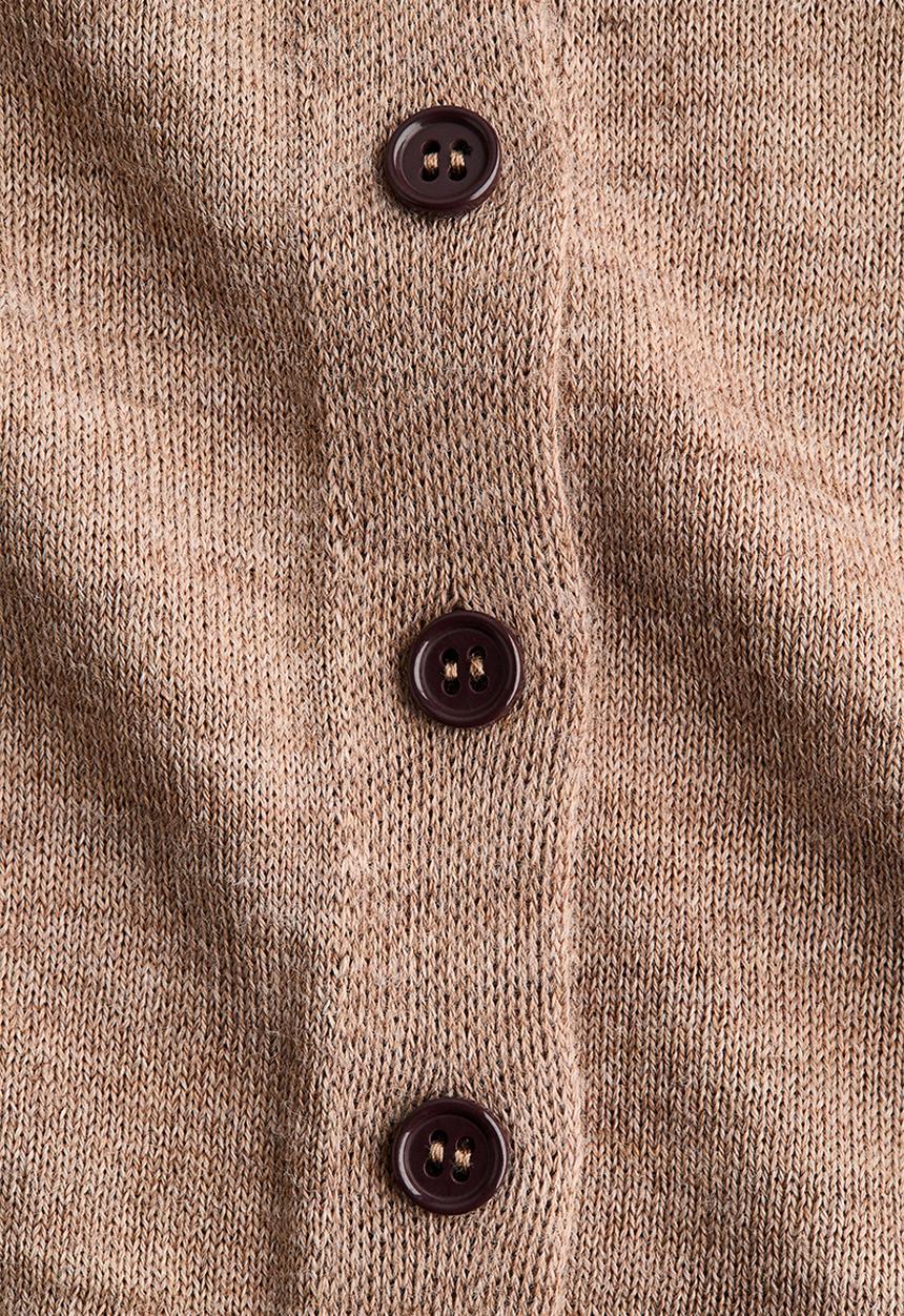 H&M - Turtleneck cardigan - beige marl