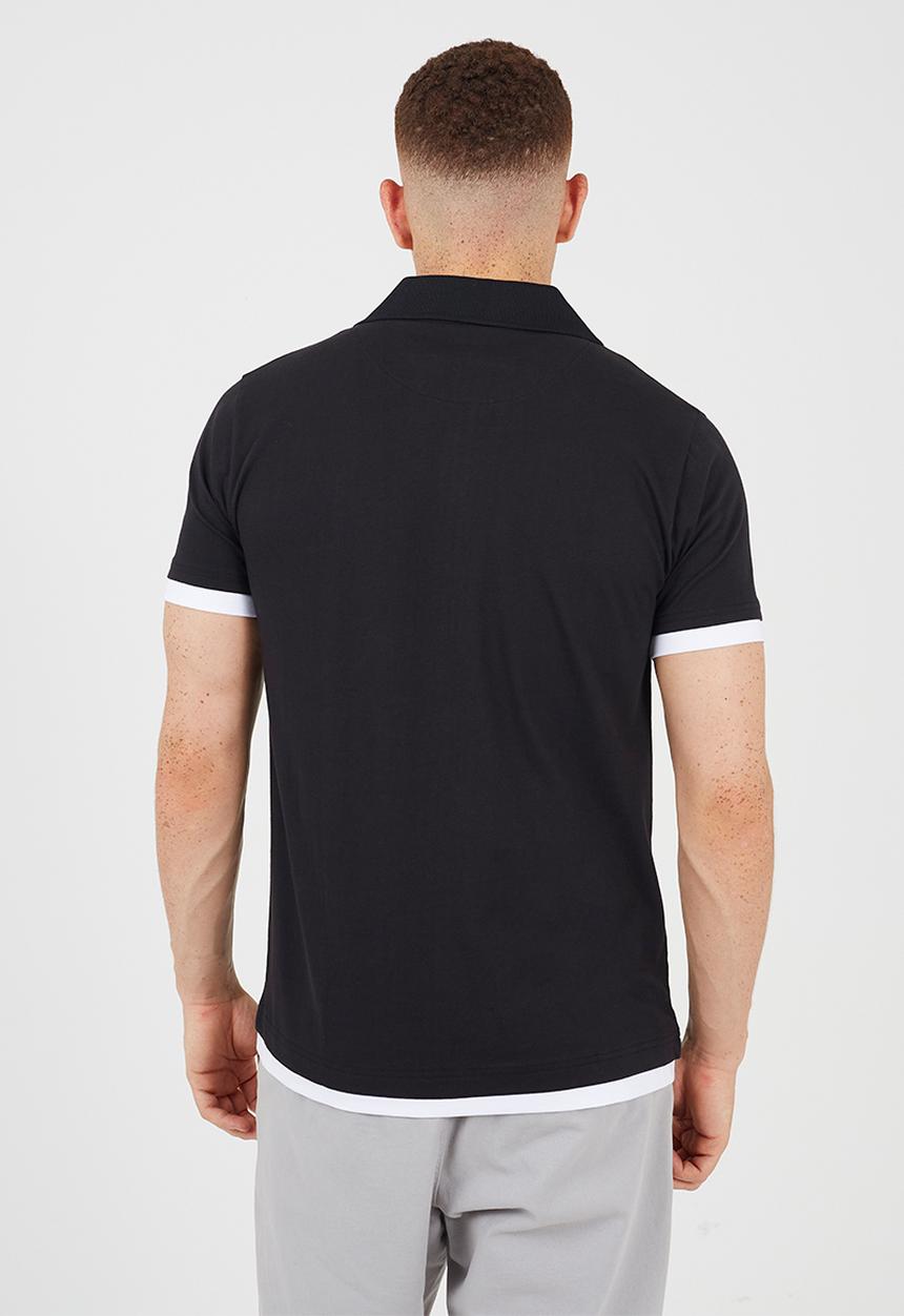 Brave Soul - Elgin T-shirt - Jet Black  / Optic White