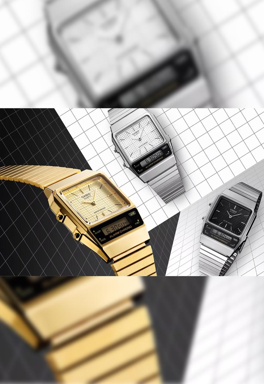 Casio - Retro Digi Gold Tone Plated - Gold