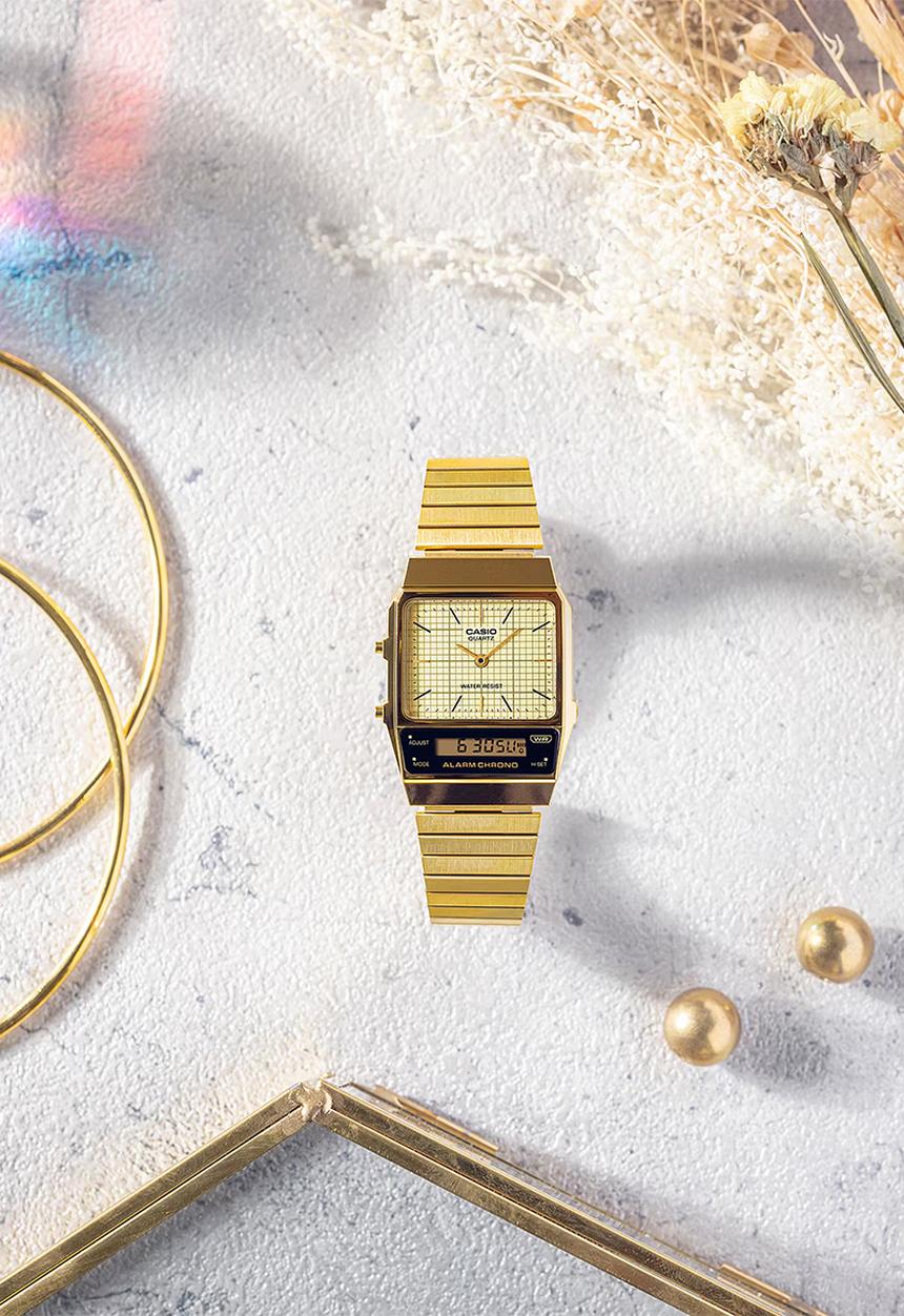 Casio - Retro Digi Gold Tone Plated - Gold