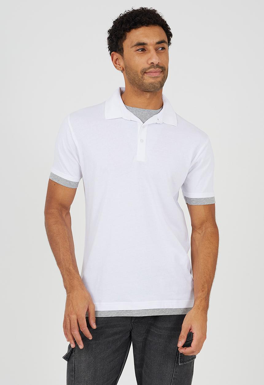 Brave Soul - Elginb Golfer - Optic White / Light Grey Marl