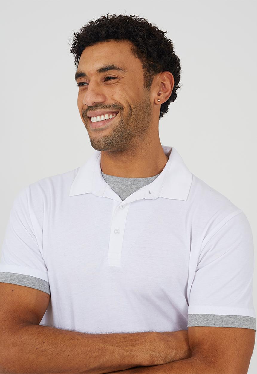 Brave Soul - Elginb Golfer - Optic White / Light Grey Marl