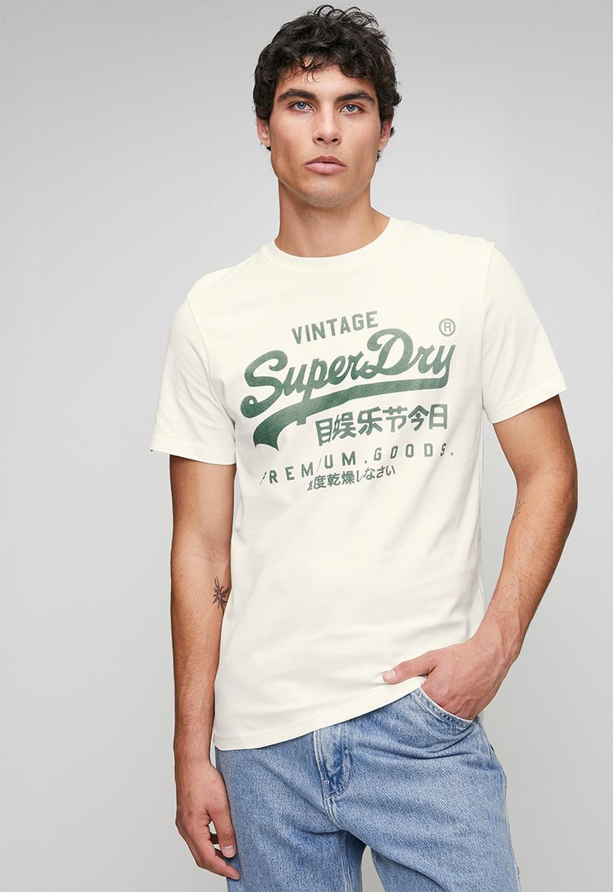 Superdry. - VL Classic Tee - 34C - Winter White