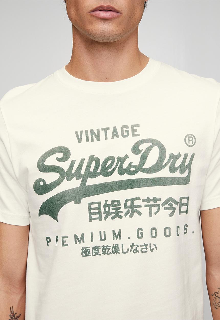 Superdry. - VL Classic Tee - 34C - Winter White