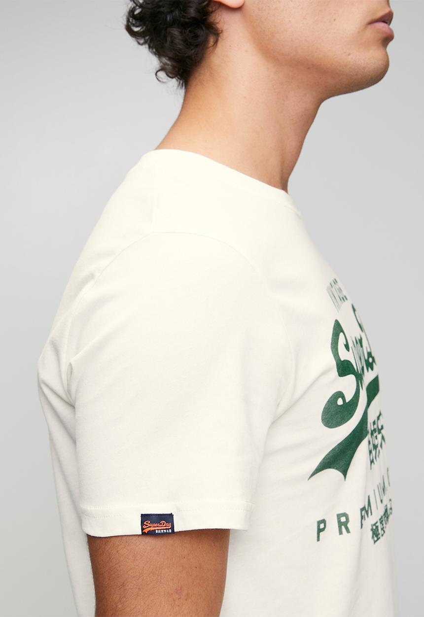 Superdry. - VL Classic Tee - 34C - Winter White