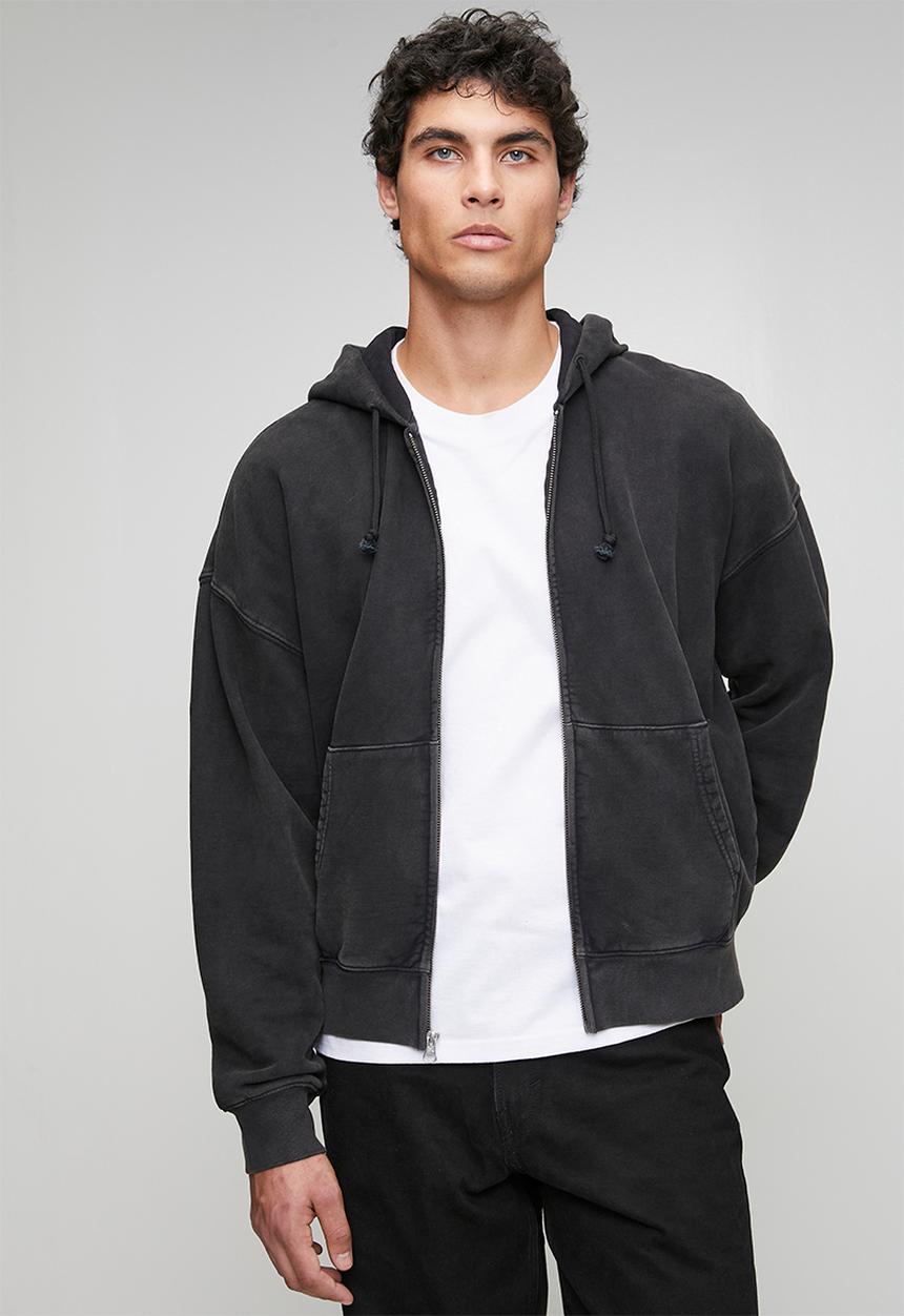 Levi’s® - Hayes Boxy Full Zip - Grunge Wash Jet Black