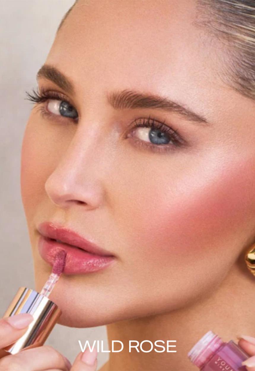 Youngblood Mineral Cosmetics - Everglow Lip Oil - Wild Rose