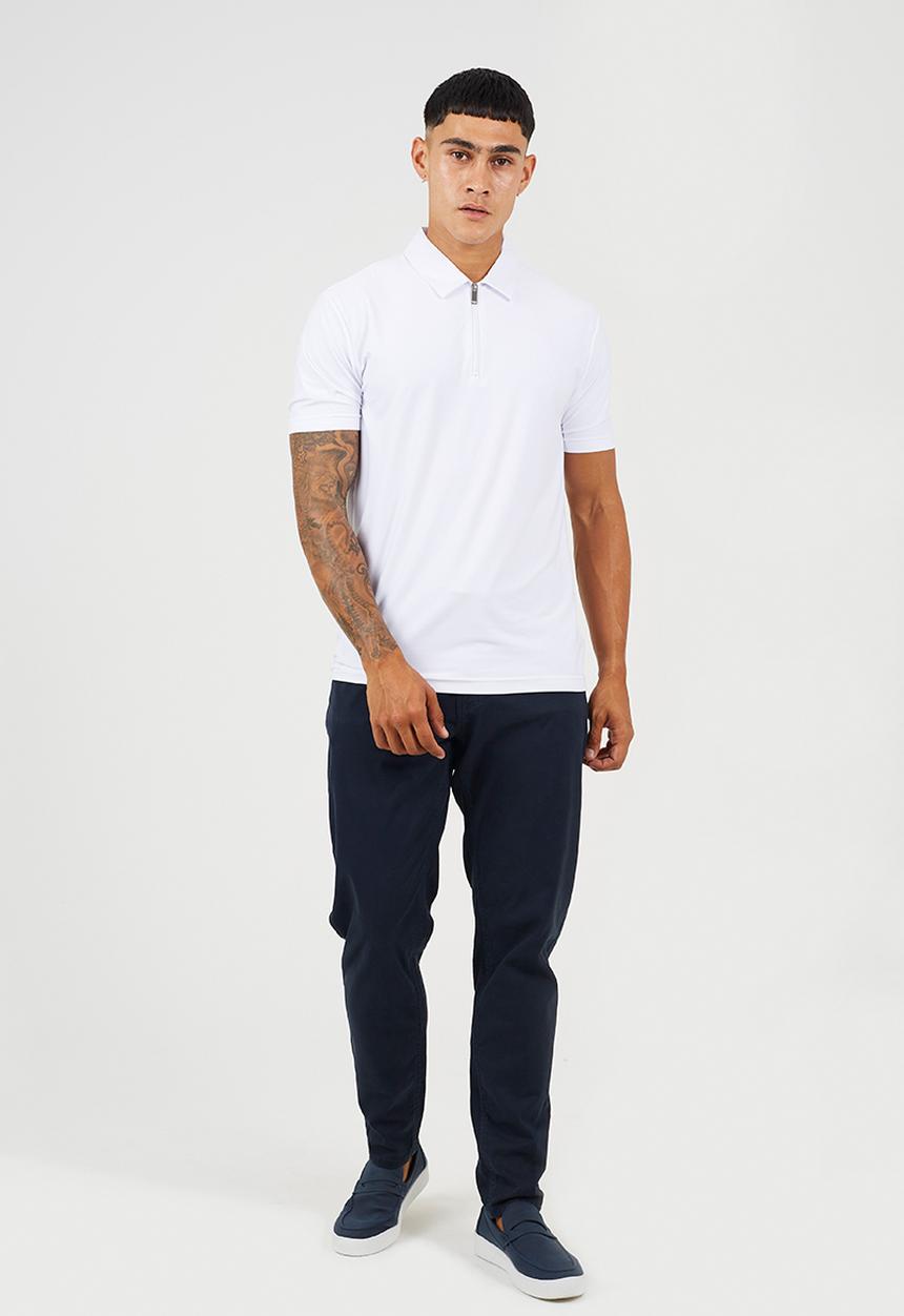 Brave Soul - MENS REGULAR FIT, SHORT SLEEVE GRIFFINB - OPTIC WHITE