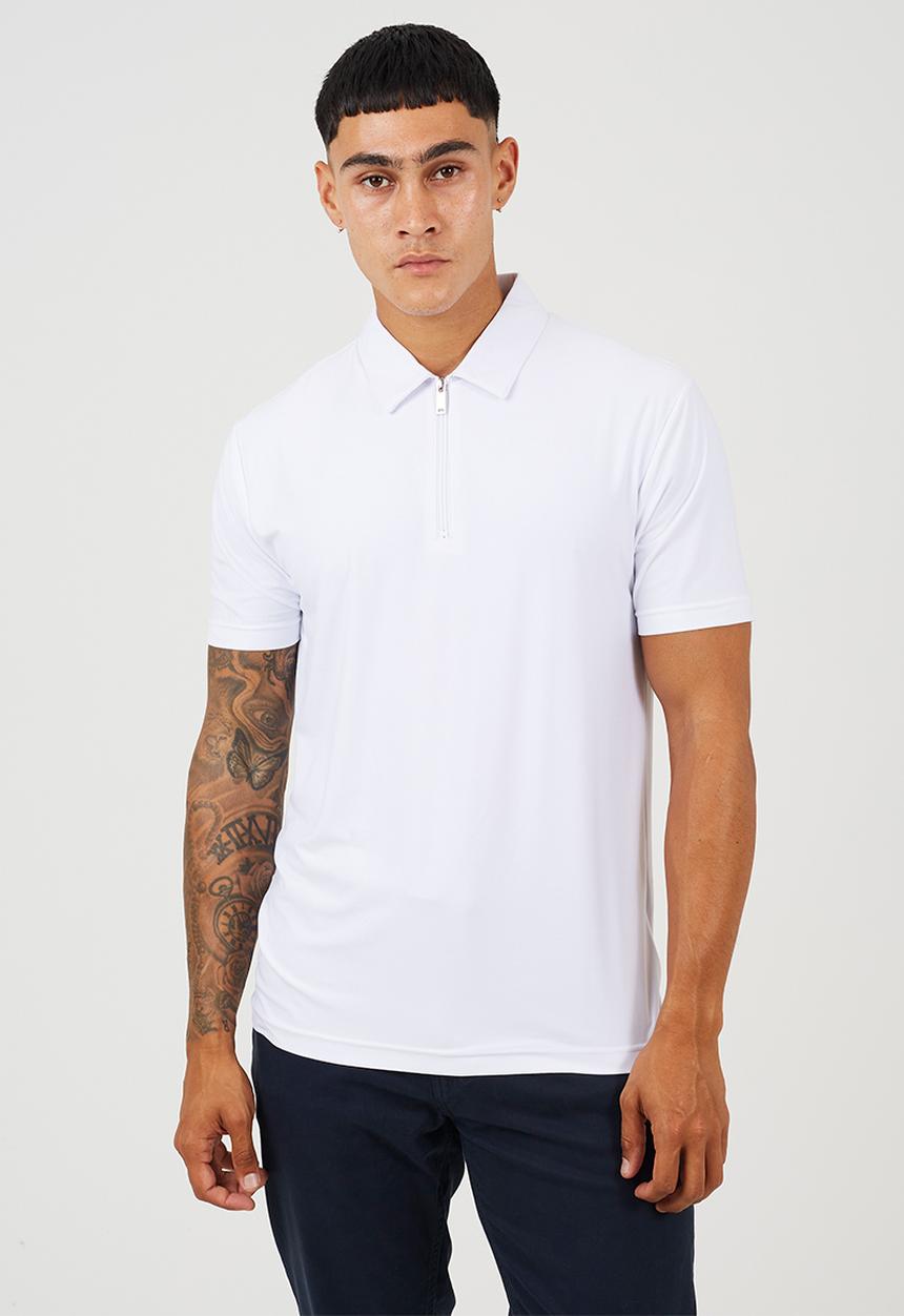Brave Soul - MENS REGULAR FIT, SHORT SLEEVE GRIFFINB - OPTIC WHITE