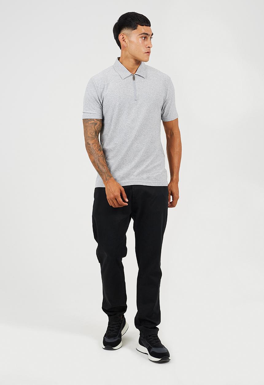 Brave Soul - Griffinc Shirt - Light Grey Marl