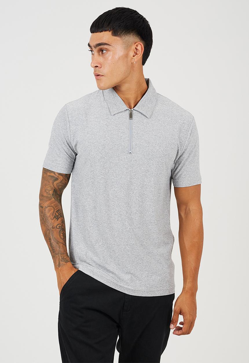 Brave Soul - Griffinc Shirt - Light Grey Marl