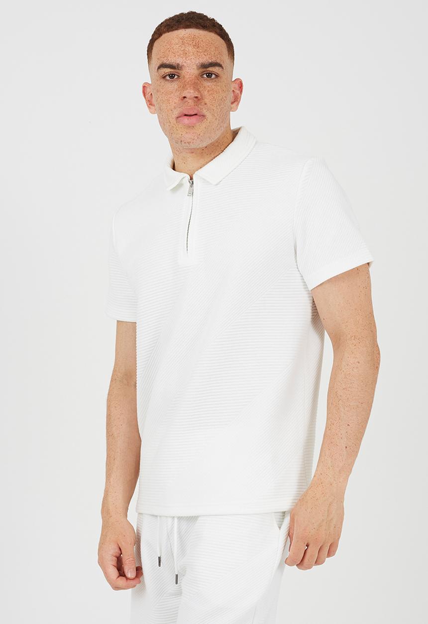 Brave Soul - MENS REGULAR FIT, SHORT SLEEVE HARLEM - OPTIC WHITE