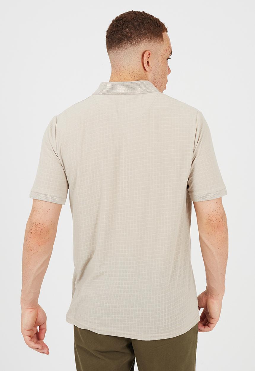 Brave Soul - MEN'S SHORT SLEEVED POLO SHIRT WITHTHORPHY NECK KEWLEY - STONE