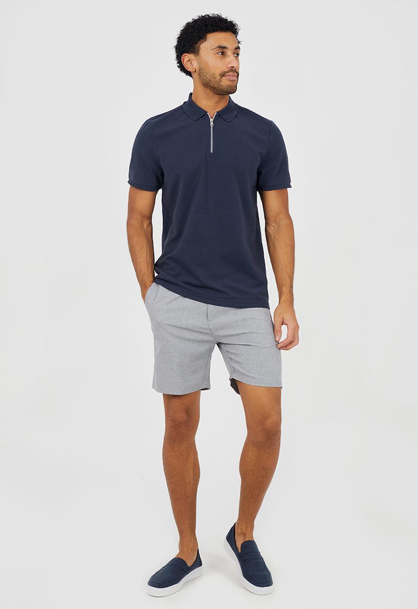 Brave Soul - MENS REGULAR FIT, SHORT SLEEVE POLO LYNDHURSC - NAVY