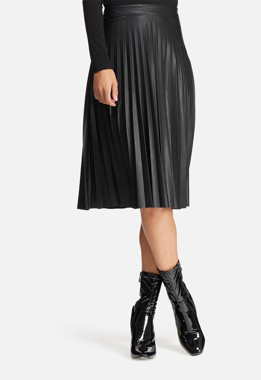 ONLY - Pleat PU skirt