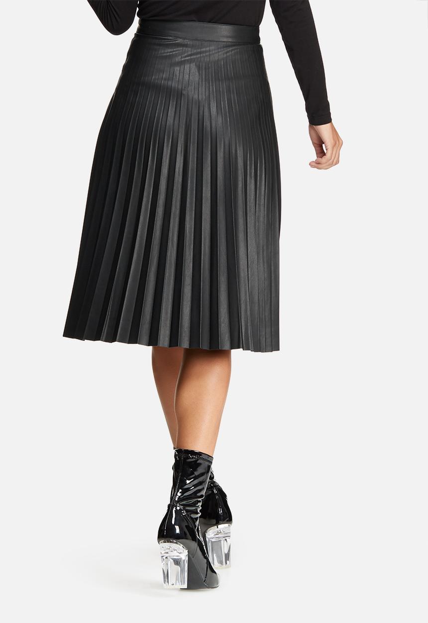 ONLY - Pleat PU skirt