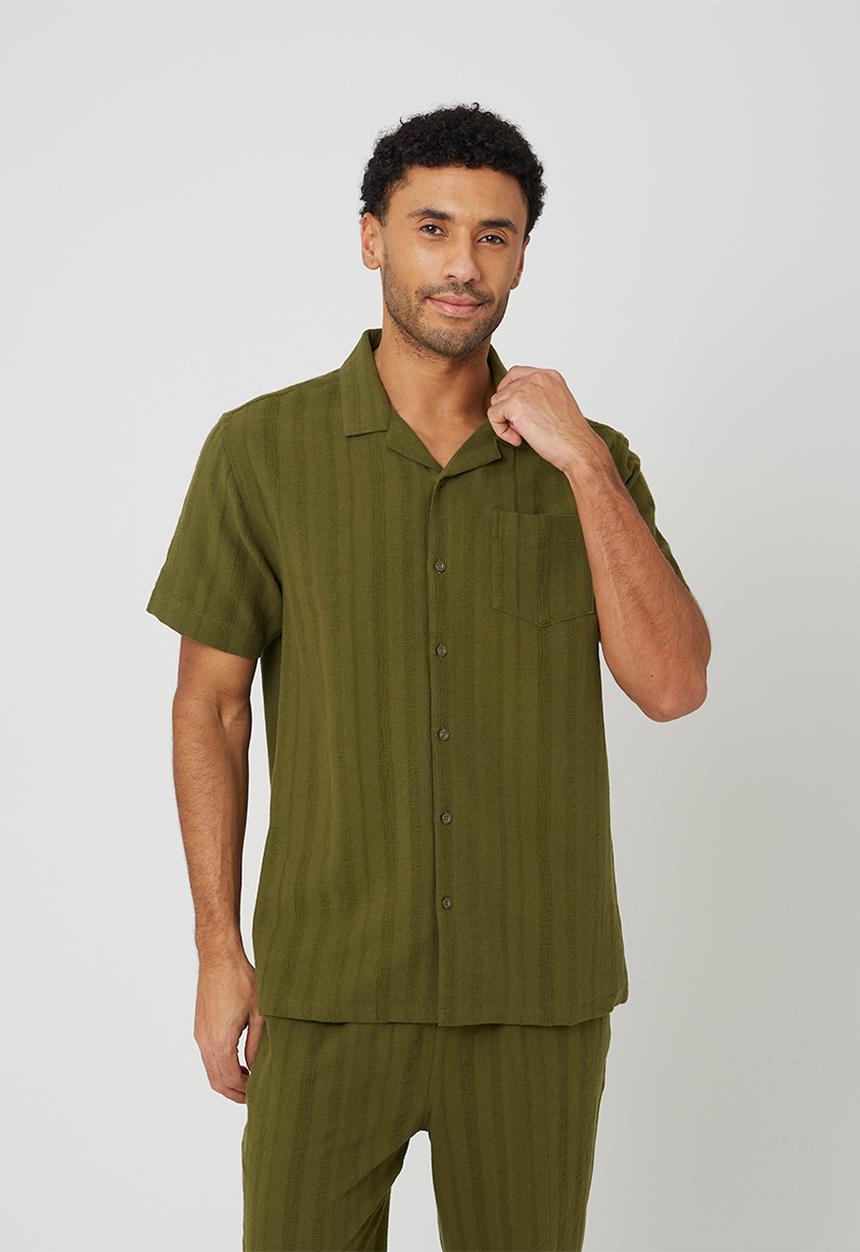 Brave Soul - Boswell Shirt - Khaki