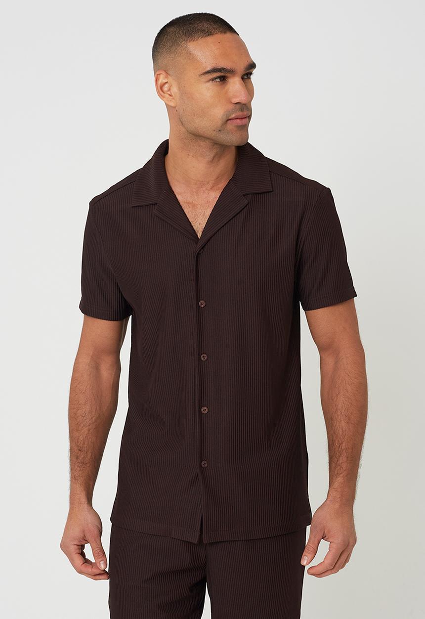 Brave Soul - Nikolaie Shirt - Bitter Chocolate